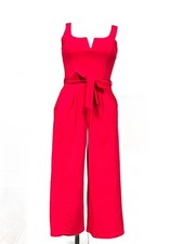 Tuta intera donna senza maniche elegante leggera estiva colore rosso taglia 36