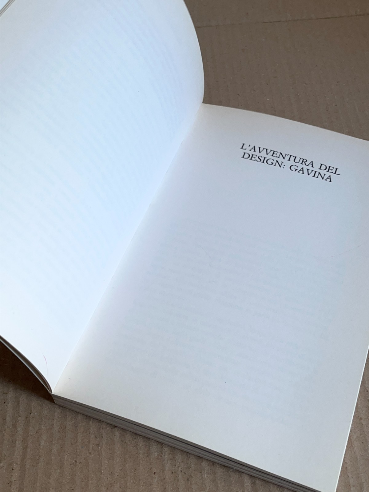 Virgilio Vercelloni - L'AVVENTURA DEL DESIGN: DINO GAVINA - Jaca Book 1992
