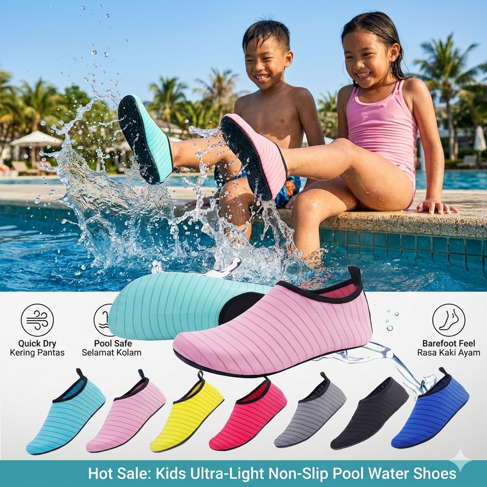 Calcetines acuáticos de agua de secado rápido para niños natación descalzos elásticos verano para niños