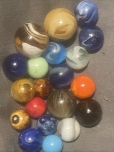 Lot Of 20 Vintage Marbles German Included