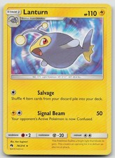 Lanturn 74/214 Rare Lost Thunder Pokemon LP+