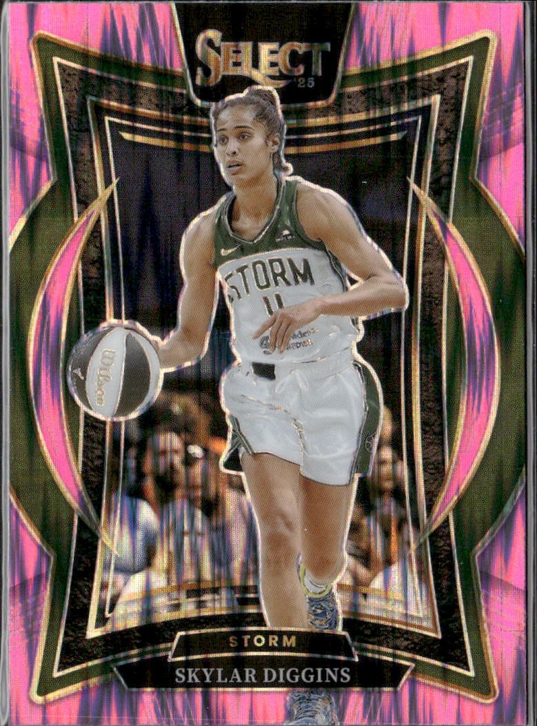 2025 Panini Select WNBA #16 Skylar Diggins Pink Flash Prizms