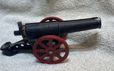 Vintage Cast Iron Big Bang Model 6F Conestoga Company Toy Cannon 9"