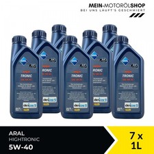 Aral HighTronic 5W-40 MB 229.31 Opel RN 0700 VW 505 Motoröl 7x1 Liter = 7 Liter Aral HighTronic 5W-40 MB 229.31 Opel RN 0700 VW 505 Motoröl 7x1 Liter = 7 Liter