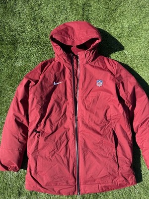 Nike Men’s NFL Shield Duck Down Hooded Sideline Jacket | Relaxed Fit Size XXL