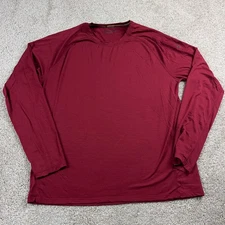 Smartwool Shirt Mens Extra Large Red Merino 150 Base Layer Wool Thermal Hiker