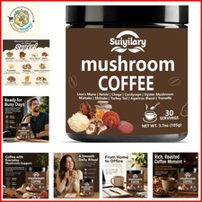 10 Mushroom Coffee with Arabica w, Lions Mane...