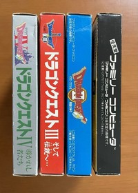 Dragon Quest I II III IV Famicom Japan CIB Enix Nintendo DQ Boxed Set Tested JP