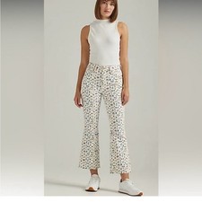 Wrangler Women's White Multicolor Flare Jeans