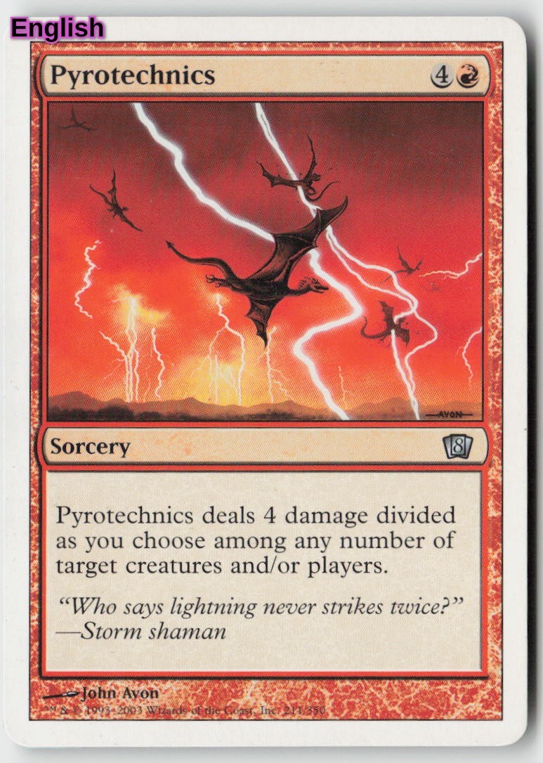 MTG Pyrotechnics [8ED - 211] LP
