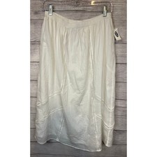 NWT Old Navy White Cotton Boho Midi Skirt Small