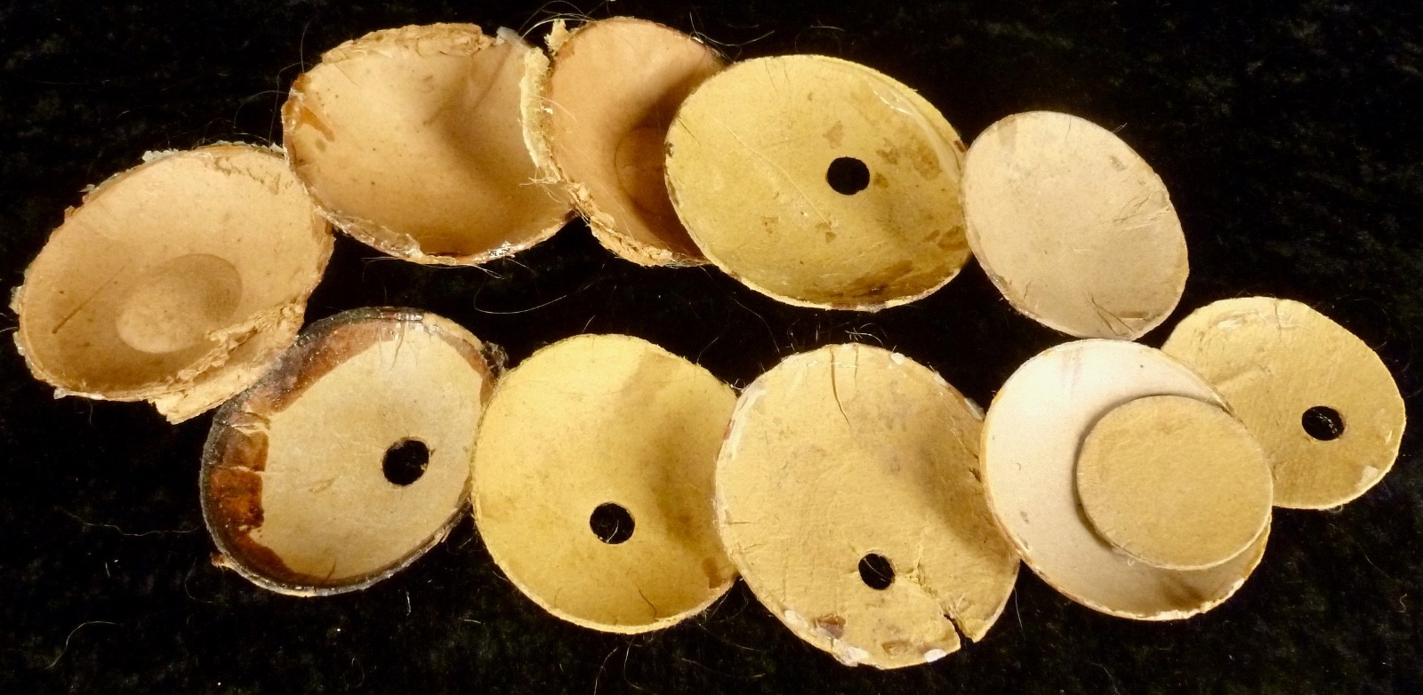 11 PATES DE CABEZA para MUÑECA ANTIGUA, REPUESTOS DE HOSPITAL PARA MUÑECAS, CUBIERTAS PARA CABEZAS DE MUÑECAS