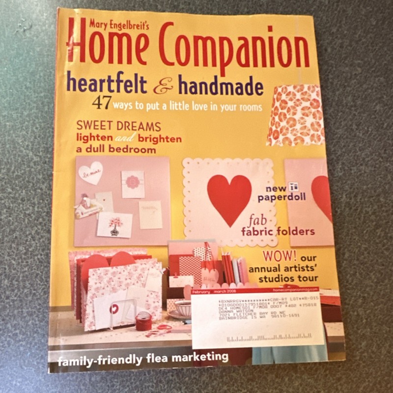 Mary Engelbreit Home Companion Feb Mar 2008 Illustrated Craft Magazine