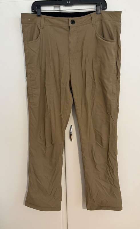 Gently Worn Men’s Size 38 X 30 Fleece Lined Khaki Style Outdoor Pants By Orvis
