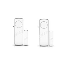 2 Pcs Door Window Alarm, Magnetic Burglar Alert Sensor, Loud 90lb Door Alarms...