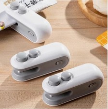 2 In 1 Mini Bag Sealer USB Charging Clip Sealing Machine for FoodPreservation UK