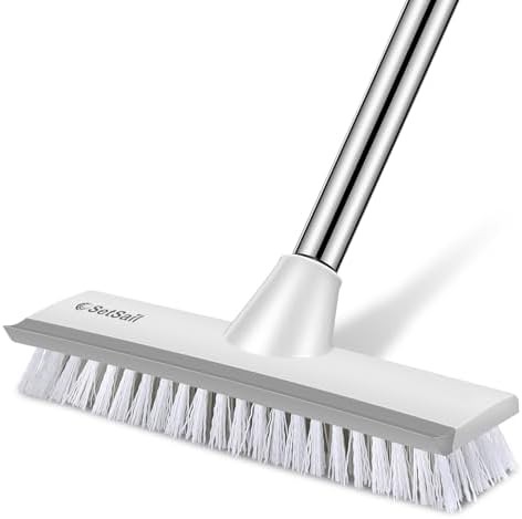 Floor Scrub Brush With Long Adjustable Handle