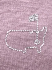 Masters Magnolia Lane Women M Pima Cotton Embroidered Pink T-Shirt EXCELLENT