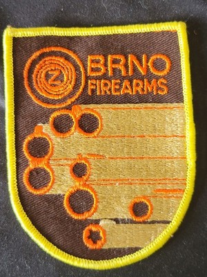 Brünn Feuerwaffen Tschechien EST 1918 Wappenmacher Vintage NOS Abzeichen Patch