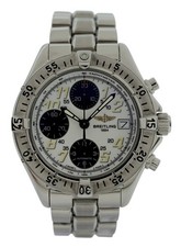 Breitling 41mm Men's Colt 100M White Dial Automatic Chrono SS Watch Ref: A13335! 3