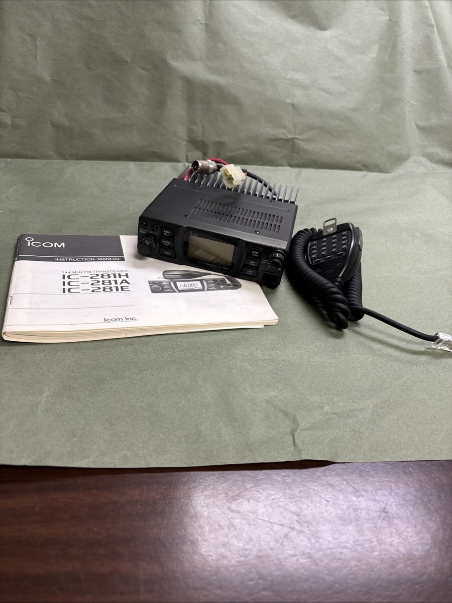 LN CLEAN Icom Ic-281H Transceiver W/Manual and Transcript Reciever
