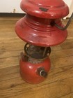 VINTAGE RED Coleman Single Mantle 200a  Lantern With BRAND NEW GLOBE IN BOX — photo 6
