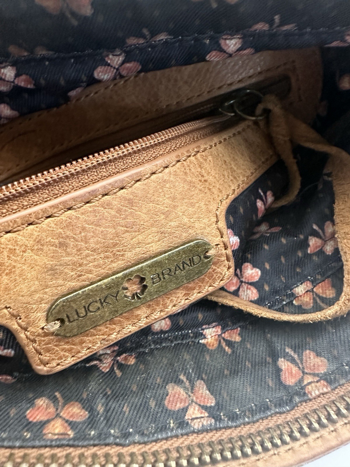 LUCKY BRAND Baldwin Patchwork  Soft Brown Leather… - image 13