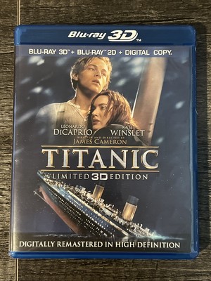 Titanic (Four-Disc Combo: Blu-ray 3D  & Blu-ray ) - Excellent Condition.