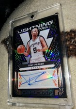 2021-22 Panini Obsidian - Lightning Strike Signatures Electric Etch Orange /35
