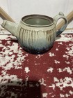 Art Pottery Teapot With Lid, Drip, Matte Glaze, Light Gray And Blue — photo 6