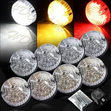 For 90-16 Land Rover Defender Clear Complete LED Upgrade Kits Indicator Lights