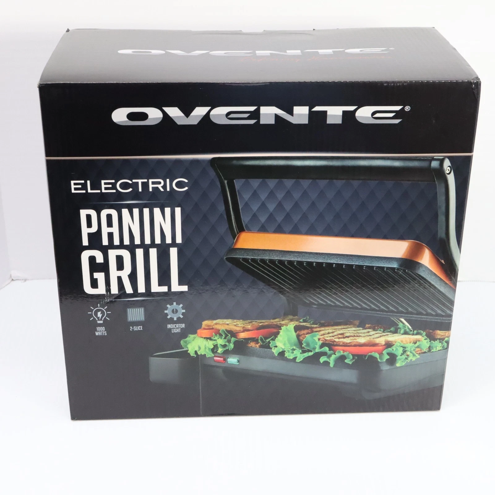 OVENTE Electric Panini Press Grill 1000 Watts - GP0620CO New in Box
Opens in a new window or tab