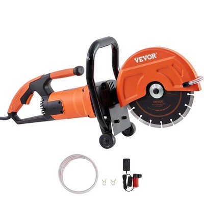 Electric Concrete Saw, 9 in, 1800 W Motor Circular Saw Cutter with 3.5 in Cuttin
