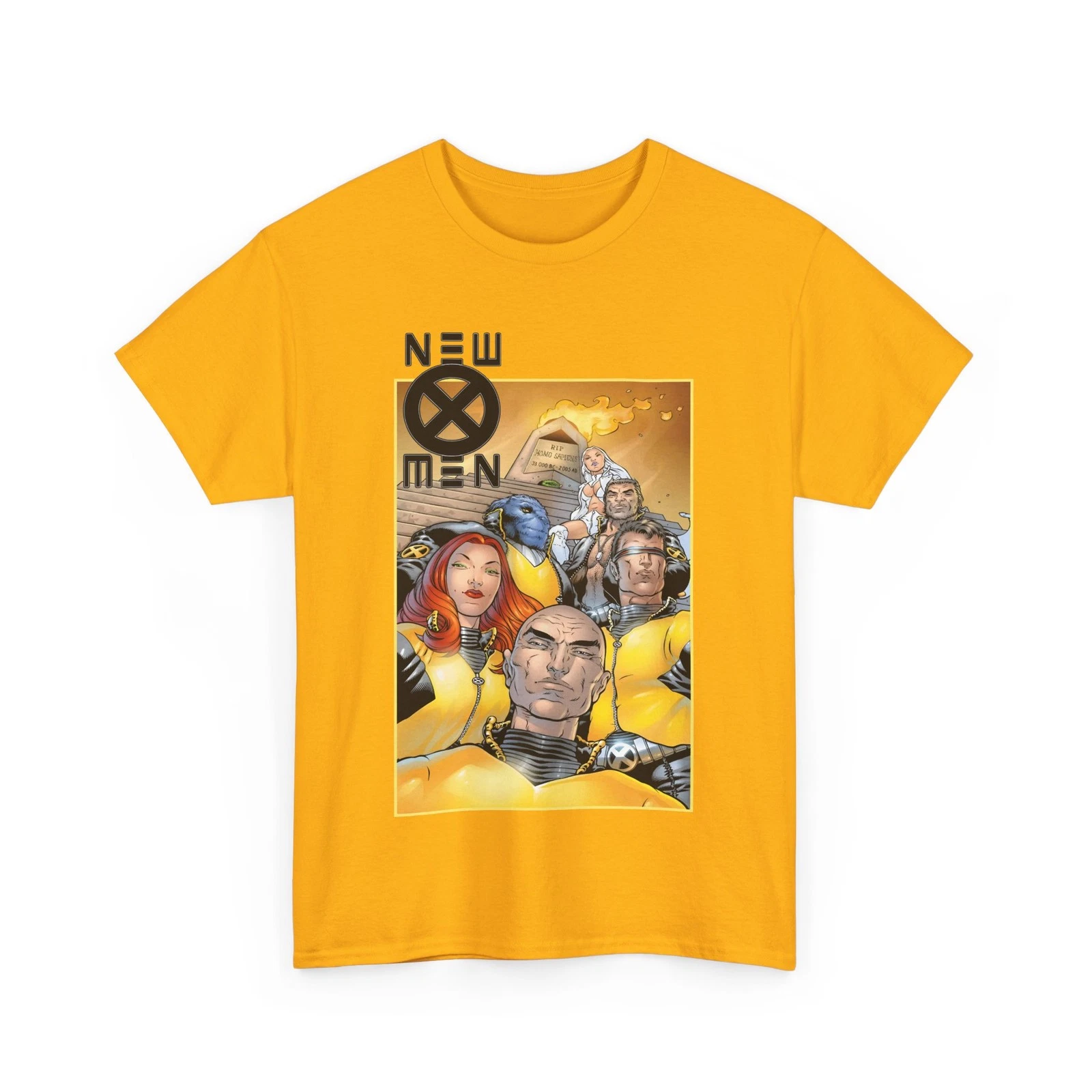 New X-Men T-Shirt - Frank Quitely - Cyclops, Jean Grey, Wolverine, Professor X