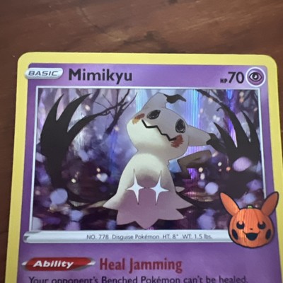 mimikyu halloween pokemon card value Mimikyu 097/193 HOLO PROMO Trick or Trade Halloween Pokemon Card