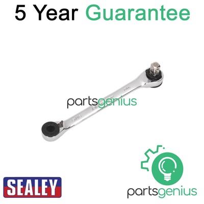 Sealey Premier Ratschenschlüssel 1/4'' Sechskant x 5/16'' Sechskantantrieb mit 1/4'' Vierkantadapter