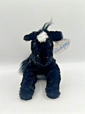 Wishpets Diamond 2002 Black White Horse Plush Stuffed Animal 13 in NOS w Tag