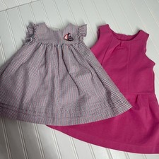 Baby Gap Girls Sleeveless Crew Neck Midi Dress Bundle of 2 Size 12-18 Months
