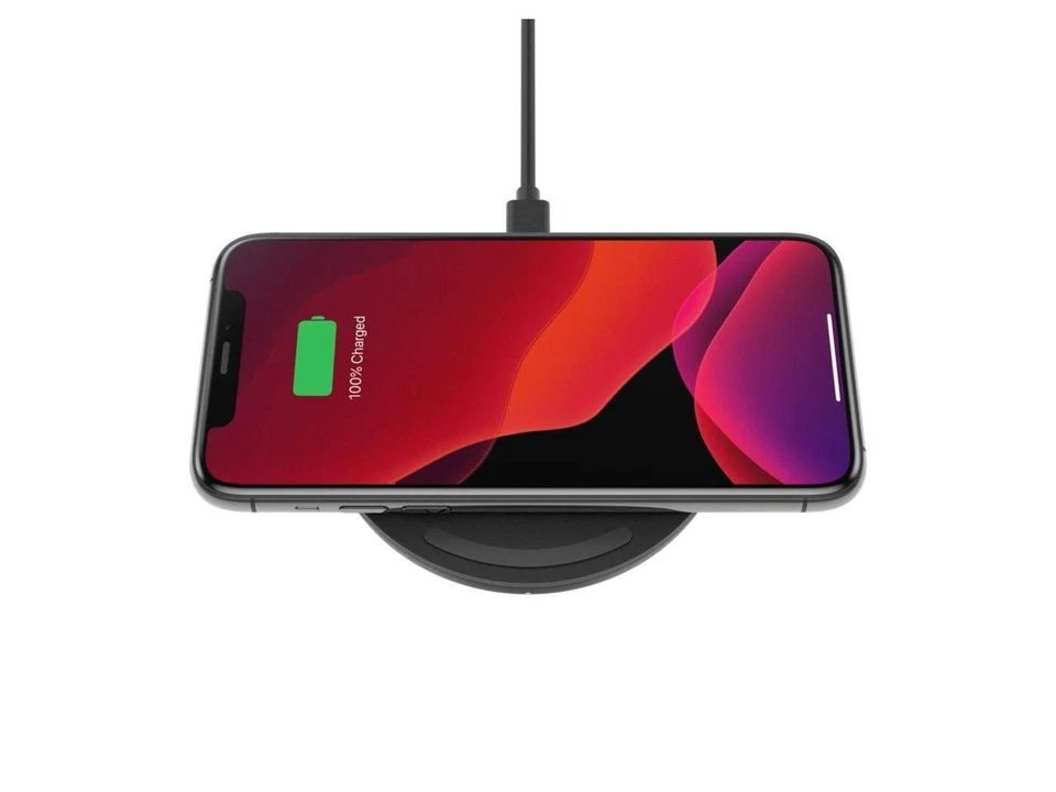 BELKIN WIA001TTBK Black BOOST CHARGE 10W Wireless Charging Pad + QC 3.0 Wall - Image 4 of 4