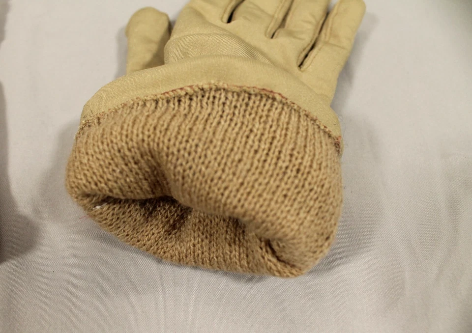 DE COLECCIÓN FOWNES Elastizado NYLON Beige CÁLIDO SUÉTER FORRO TEJIDO Guantes Hasta la Muñeca OS Foto 4 de 4