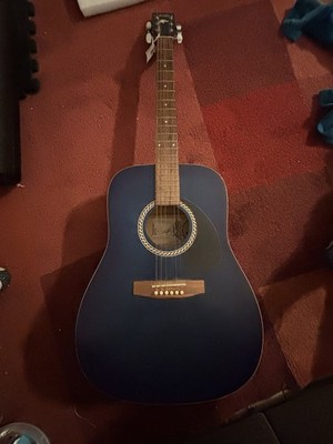 Art & Lutherie Wild Cherry Acoustic Guitar Blue