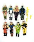 Vintage 1980's-90's G.I. JOE ACTION FIGURE LOT WITH SOME ACCESSORIES HASBRO!