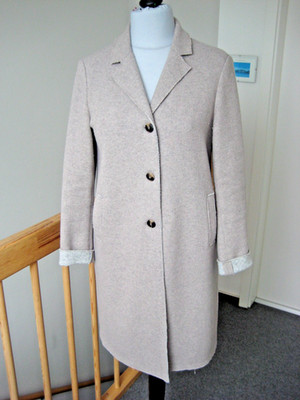 Weicher Wollmantel von White Label -   Gr. 40 - taupe - selten getragen