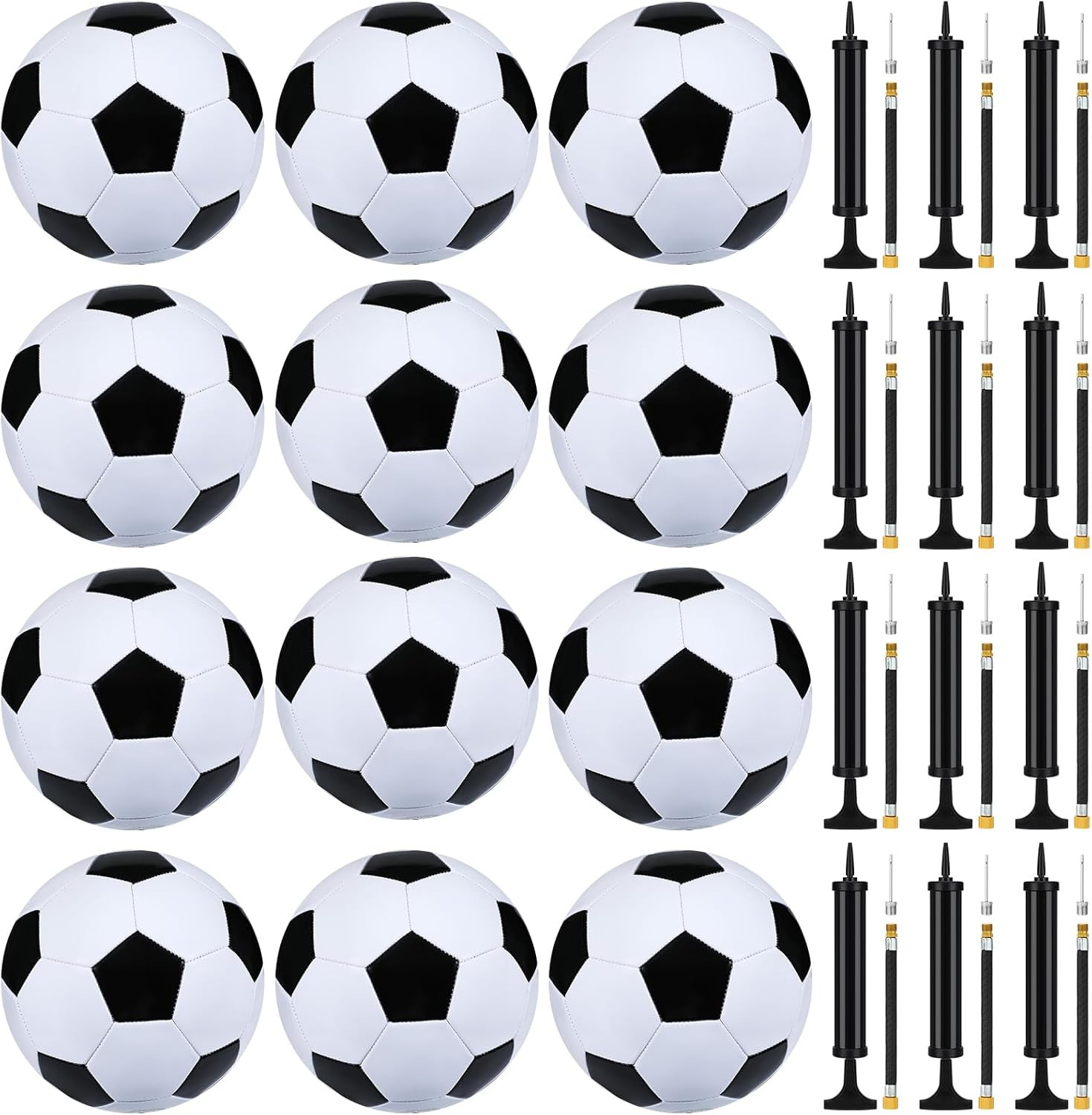 Deflated Soccer Balls Size 5 Bulk with Pumps Deflated Soccer Balls with Pump Nee