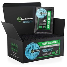 Biodegradable Wipes Men or Women - Shower Wet Wipes Face, Body  Butt - Outdo...