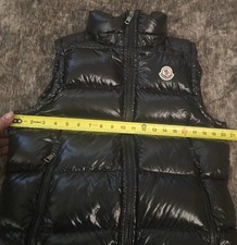 Moncler Gilet Down Puffer Vest Black M Logo Z...