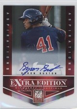 2012 Elite Extra Edition Aspirations Die-Cut Signatures Byron Buxton Auto 1b3
