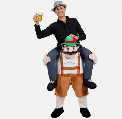 NEU Carry Me Ride On Piggy Back Teddybär Maskottchen Kostüm Kiefer Halloween