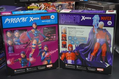 MAFEX No.179 Magneto Original Comic & No.141 Psylocke Comic Ver