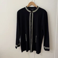 Ming Wang Women's Cardigan Sweater SZ 1X
